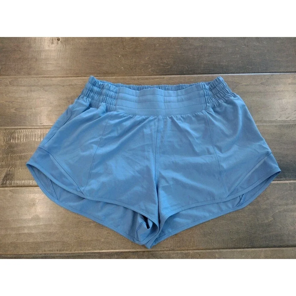 LULULEMON Women's Hotty Hot size 6 HR High Rise oasis blue 2.5